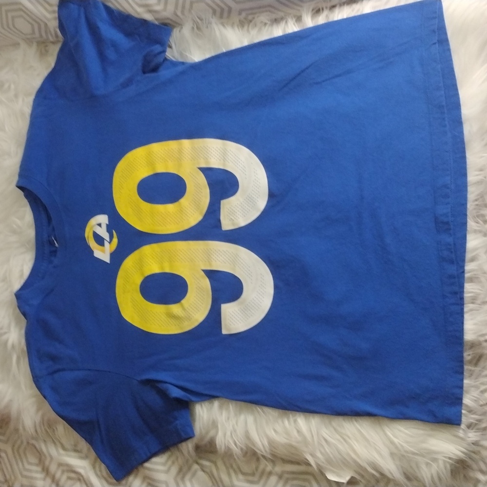 Nike LA Ram Donald #99 tee blue sz L unisex